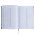 Ежедневник датированный 2024 A5 176 листов, deVENTE.Tropicana, мягкая обложка из искусственной кожи, тиснение фольгой, ляссе, белый блок 70 г/м2, чёрный - фото 23280851