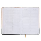 Ежедневник недатированный A5, 160 листов, deVENTE. Wild Cat, твёрдая обложка из искусственной кожи с поролоном, цветной срез, блок 70 г/м2, оранжевый - фото 23293305