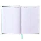 Ежедневник недатированный A5, 160 листов, Attomex. Orion, твёрдая обложка из бумвинила с поролоном, ляссе, блок 70 г/м2, зелёный - Фото 5