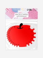 Линейка для определения размера спиц для вязания «Яблочко», 11×9 см - Фото 6