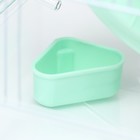 Клетка для грызунов «Пижон», 23×17×33 см, прозрачная, зелёное наполнение - Фото 6