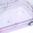 Клетка для грызунов, 32×21×25 см, с наполнением, пластик, металл, розовая - Фото 3