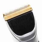 Машинка для стрижки с керамическим лезвием, регулировка ножа, USB-зарядка красная - Фото 4