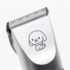 Машинка для стрижки с керамическим лезвием, регулировка ножа, USB-зарядка красная - Фото 5