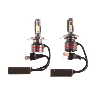 Автолампа светодиодная Н4, 12 В, 30 Вт, 2160 Лм, провод 20 см, свет белый, 2 шт.