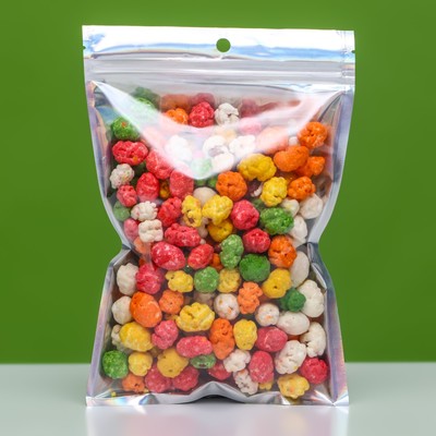 Пакет Zip-lock ПЭТ, иридисцентный, со сплошным окном, плоский, еврослот 15×22 см