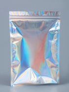 Пакет Zip-lock ПЭТ, иридисцентный, со сплошным окном, плоский, еврослот 15×22 см - Фото 1