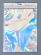 Пакет Zip-lock ПЭТ, иридисцентный, со сплошным окном, плоский, еврослот 15×22 см - Фото 2