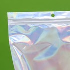 Пакет Zip-lock ПЭТ, иридисцентный, со сплошным окном, плоский, еврослот 20×30 см - Фото 3