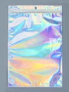 Пакет Zip-lock ПЭТ, иридисцентный, со сплошным окном, плоский, еврослот 20×30 см - Фото 3