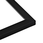 Рама для картин (зеркал) 40 х 50 х 1,3 см, пластиковая, Maria, чёрная - фото 24302646