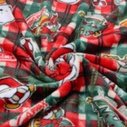 Плед Адель Рождество 100х140см, велсофт 280г/м, пэ100% - фото 24987110