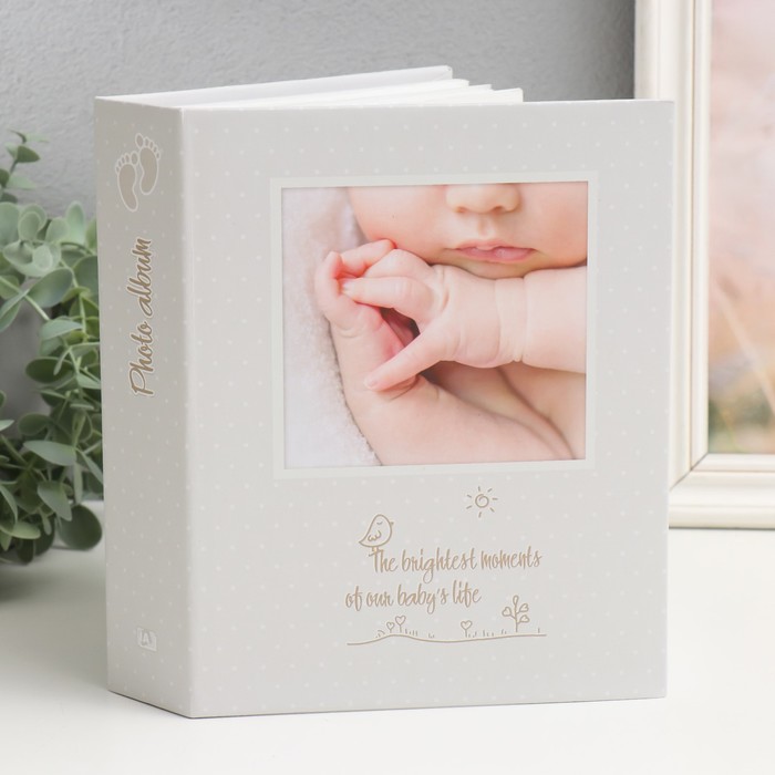 Фотоальбом на 200 фото 10×15 см «Детский», белый - Фото 1