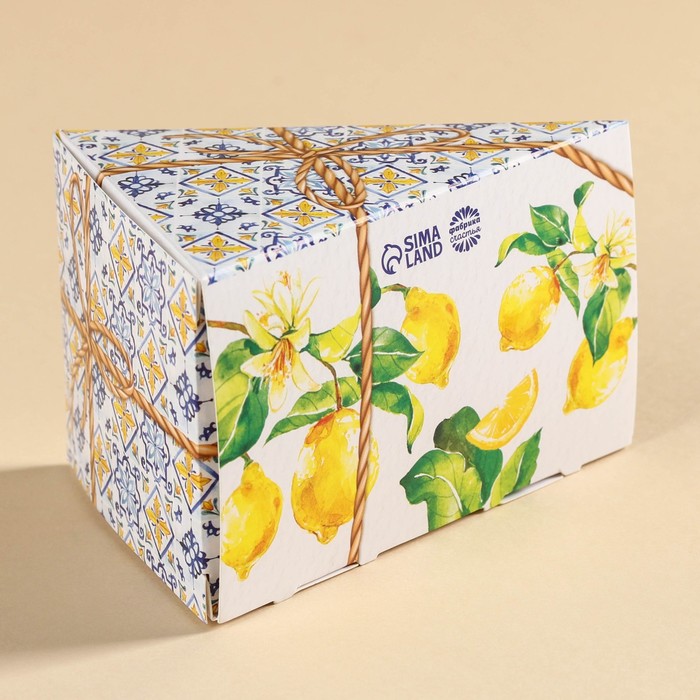 Чай чёрный в коробке-тортике «Уюта и тепла в доме», вкус: лимон, 50 г. - фото 1906452538