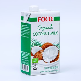 Кокосовое молоко "FOCO" ORGANIC 500 мл, Tetra Pak