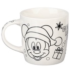 Кружка под раскраску с ёлочным шаром на новый год «Микки Маус и его друзья», 300 мл, набор для творчества - Фото 8