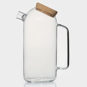 {{photo.Alt || photo.Description || 'УЦЕНКА Кувшин стеклянный с пробковой крышкой «Эко», 1.5 л, 17×10.5×22 см'}}