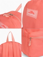 Рюкзак школьный на молнии, с карманом, однотонный, размер 30×12×40 см, розовый - Фото 5