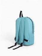 Рюкзак школьный на молнии, с карманом, однотонный, размер 30×12×40 см, голубой - Фото 10