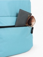 Рюкзак школьный на молнии, с карманом, однотонный, размер 30×12×40 см, голубой - Фото 7