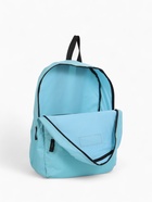 Рюкзак школьный на молнии, с карманом, однотонный, размер 30×12×40 см, голубой - Фото 5