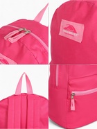 Рюкзак школьный на молнии, с карманом, однотонный, размер 30×12×40 см, фуксия - Фото 4