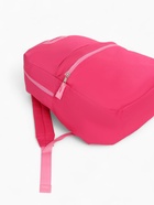 Рюкзак школьный на молнии, с карманом, однотонный, размер 30×12×40 см, фуксия - Фото 6