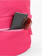 Рюкзак школьный на молнии, с карманом, однотонный, размер 30×12×40 см, фуксия - Фото 7