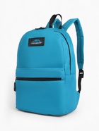 Рюкзак школьный на молнии, с карманом, однотонный, размер 30×12×40 см, синий - Фото 10