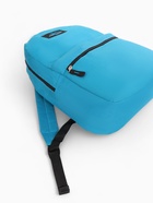 Рюкзак школьный на молнии, с карманом, однотонный, размер 30×12×40 см, синий - Фото 8