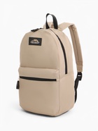 Рюкзак школьный на молнии, с карманом, однотонный, размер 30×12×40 см, бежевый - Фото 11