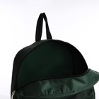 Рюкзак школьный на молнии, наружный карман, цвет хаки - Фото 6