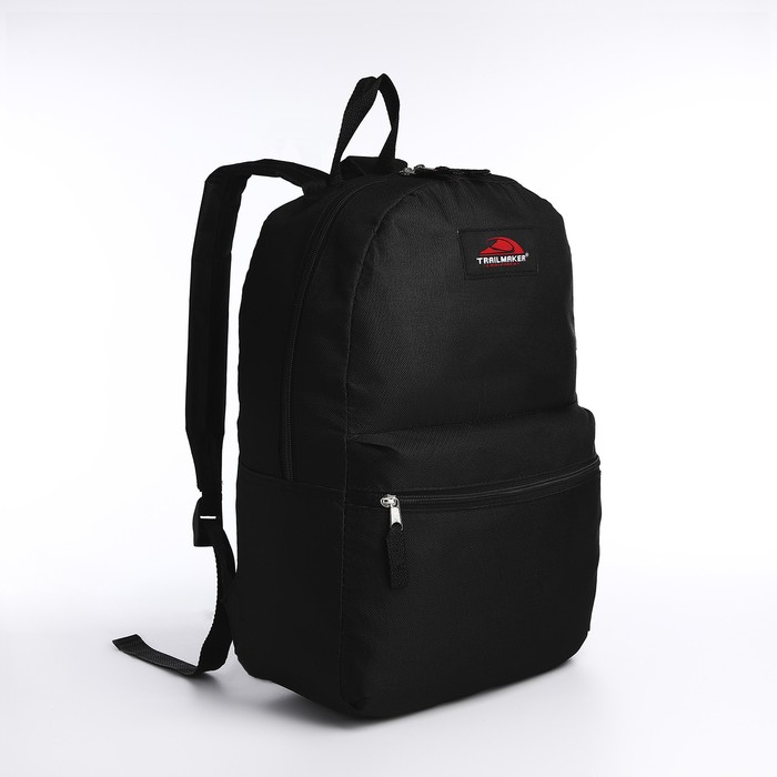 Рюкзак на молнии, наружный карман, цвет чёрный - Фото 1