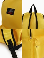 Рюкзак молодёжный на молнии, с карманом, однотонный, размер 29×12×39 см, жёлтый - Фото 5