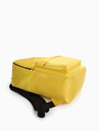 Рюкзак молодёжный на молнии, с карманом, однотонный, размер 29×12×39 см, жёлтый - Фото 6