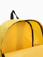 Рюкзак молодёжный на молнии, с карманом, однотонный, размер 29×12×39 см, жёлтый - Фото 9