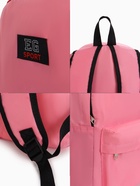 Рюкзак молодёжный на молнии, с карманом, однотонный, размер 29×12×39 см, нежно-розовый - Фото 5