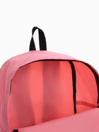 Рюкзак молодёжный на молнии, с карманом, однотонный, размер 29×12×39 см, нежно-розовый - Фото 8