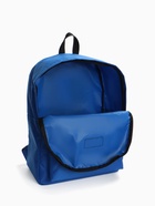 Рюкзак молодёжный на молнии, с карманом, однотонный, размер 29×12×39 см, синий - Фото 5