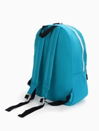 Рюкзак молодёжный на молнии, с карманом, однотонный, размер 29×12×39 см, голубой - Фото 7