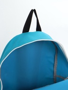 Рюкзак молодёжный на молнии, с карманом, однотонный, размер 29×12×39 см, голубой - Фото 6