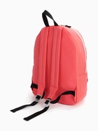 Рюкзак молодёжный на молнии, с карманом, однотонный, размер 29×12×39 см, розовый - Фото 8