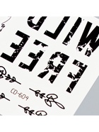 Переводные тату чёрные Wild free, временные татуировки, 8×7.5 см - Фото 5