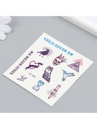 Переводные тату на тело цветные «Бессонница», 8×7.5 см - Фото 4