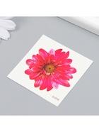 Переводная тату на тело цветная «Хризантема», 6×6 см - фото 42901705