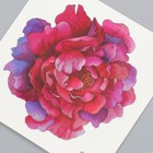 Татуировка на тело цветная "Пионовидная роза" 6х6 см - Фото 3