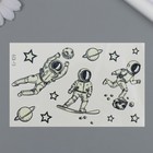Переводные тату светящиеся «Космические приключения», временные татуировки светящиеся, 12×7.5 см - Фото 2