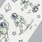 Переводные тату светящиеся «Космические приключения», временные татуировки светящиеся, 12×7.5 см - Фото 4