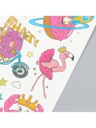 Переводные тату на тело цветные «Розовые мечты», блёстки, 12×7.5 см 9884238 - фото 16457500
