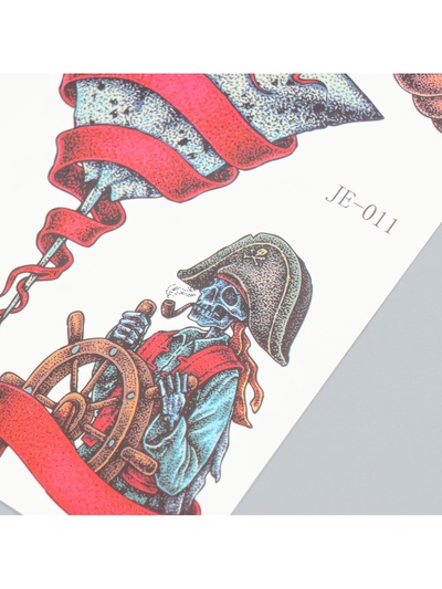 Переводные тату на тело цветные «Морские истории», 21×14.8 см